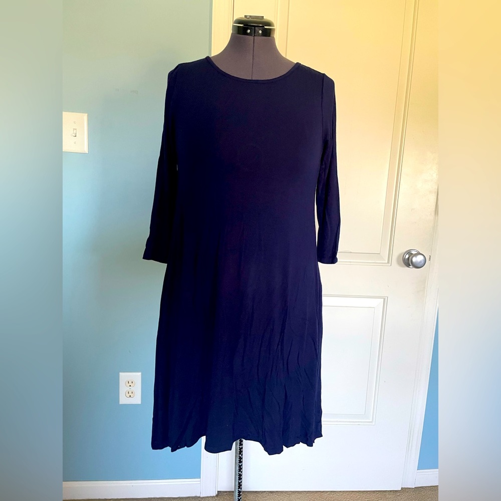 Honey & Lace A-Line Navy Dress